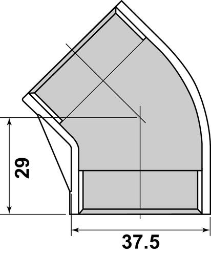 Coude inox 45°à visser FF1